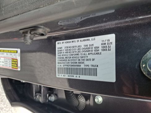 Used 2019 Honda Ridgeline RTL image 28