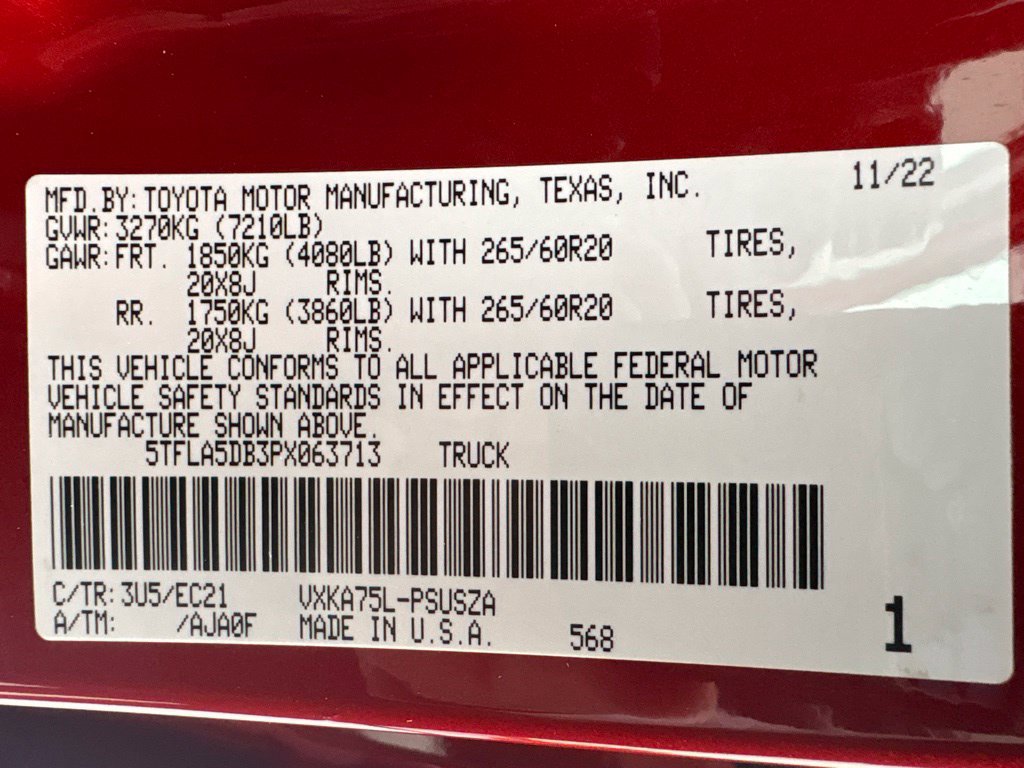 Used 2023 Toyota Tundra SR5 w/ TRD Sport Premium Package AWD/4WD image 13