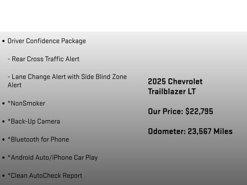 Used 2025 Chevrolet TrailBlazer LT w/ LT Cold Weather Package image 12