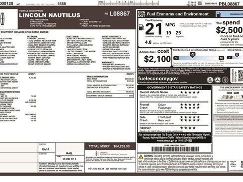 Used 2023 Lincoln Nautilus Reserve w/ Equipment Group 201A AWD/4WD image 34