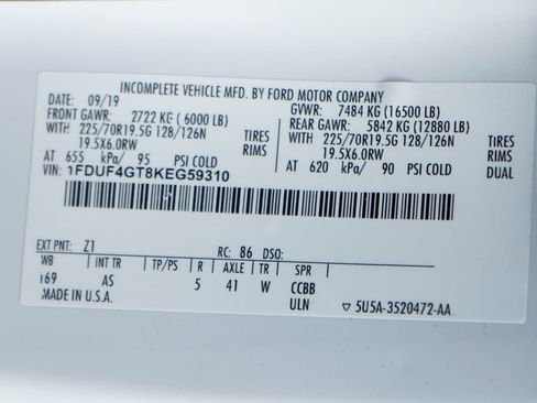 Used 2019 Ford F450 XL w/ XL Value Package RWD image 43