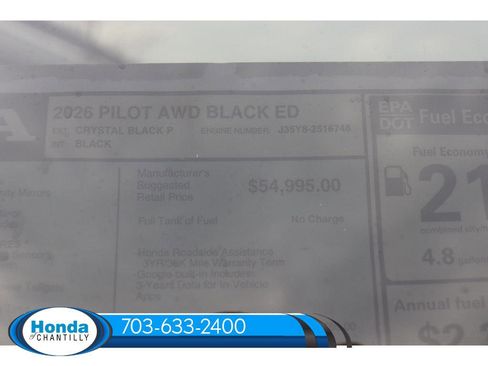 New 2026 Honda Pilot Black Edition image 42