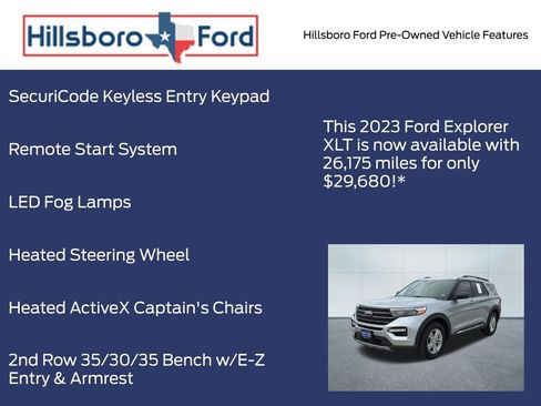 Used 2023 Ford Explorer XLT w/ Equipment Group 202A RWD image 6