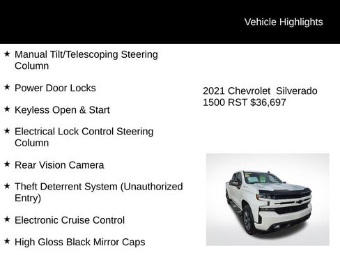Used 2021 Chevrolet Silverado 1500 RST w/ Convenience Package II image 12