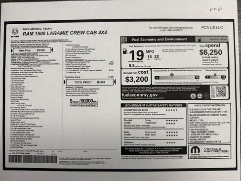 Used 2024 RAM 1500 Laramie AWD/4WD image 31