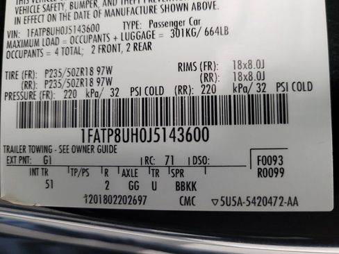 Used 2018 Ford Mustang Premium w/ Equipment Group 201A image 33