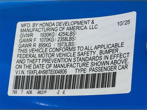 New 2026 Honda Civic Sport Touring image 24