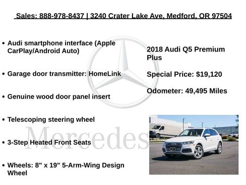 Used 2018 Audi Q5 2.0T Premium Plus w/ Premium Plus Package AWD/4WD image 24