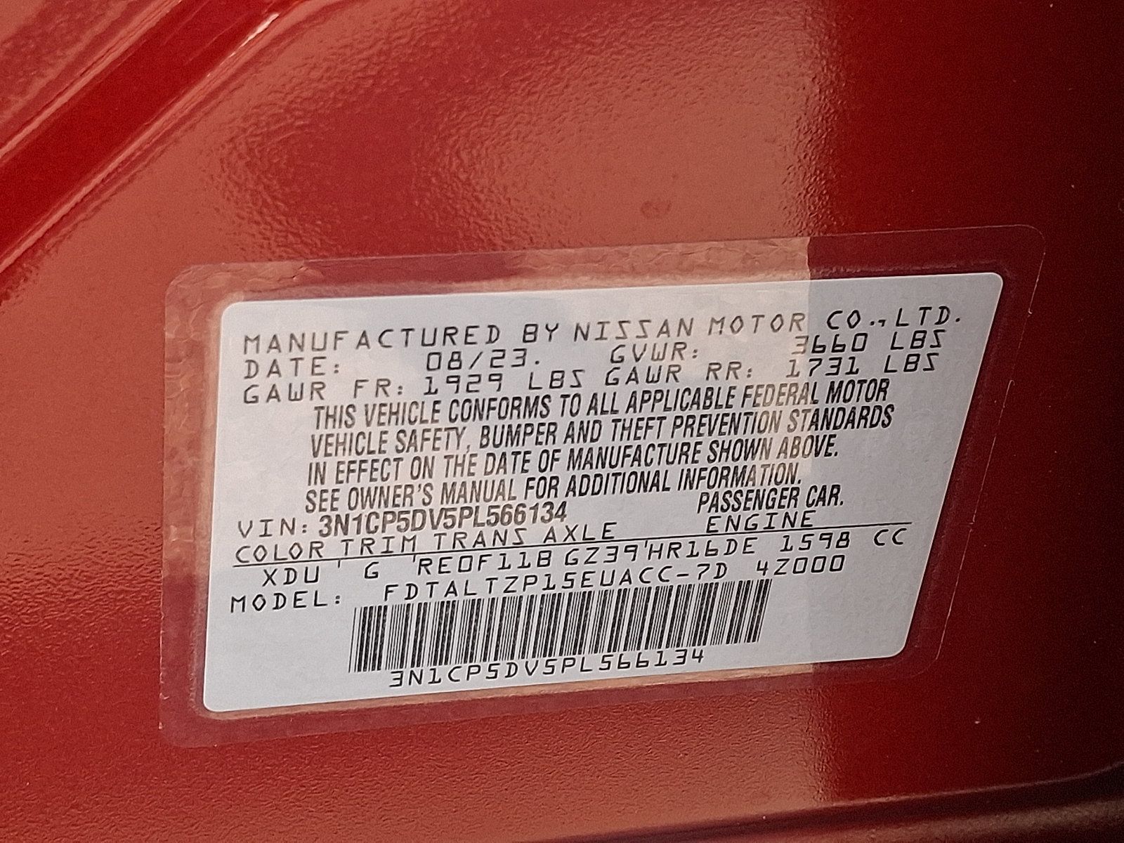 Certified 2023 Nissan Kicks SR w/ SR Premium Package FWD image 27