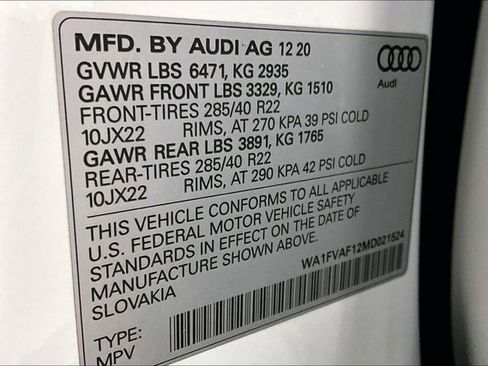 Used 2021 Audi Q8 Prestige w/ Prestige Package AWD/4WD image 24