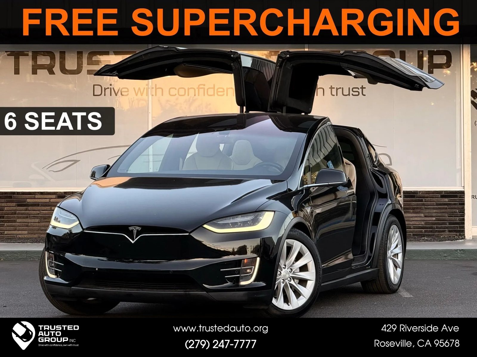 Used 2016 Tesla Model X 75D AWD/4WD image 1