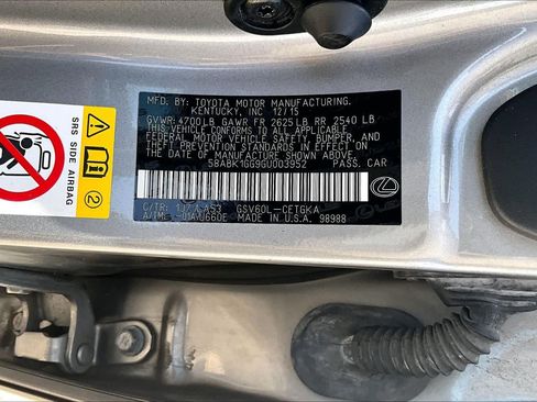 Used 2016 Lexus ES 350 w/ Premium Package w/Wood Trim FWD image 33