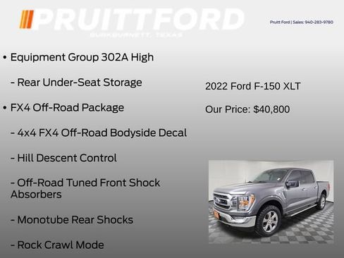 Used 2022 Ford F150 XLT w/ Equipment Group 302A High AWD/4WD image 19