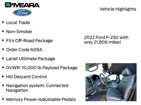 Used 2022 Ford F250 Lariat w/ Lariat Ultimate Package AWD/4WD image 8