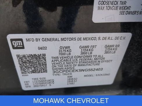 Used 2022 Chevrolet Silverado 1500 Custom Trail Boss AWD/4WD image 34