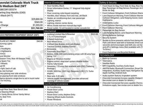 Used 2024 Chevrolet Colorado W/T RWD image 5