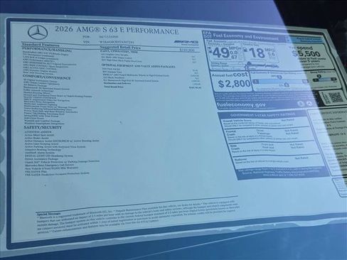 New 2026 Mercedes-Benz S 63 AMG S image 16