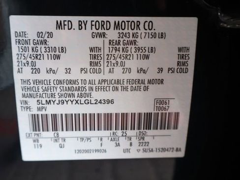 Used 2020 Lincoln Aviator Black Label Grand Touring w/ Class IV Trailer Tow Package AWD/4WD image 30