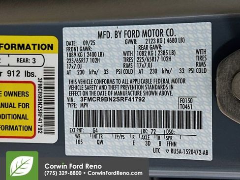 New 2025 Ford Bronco Sport Big Bend w/ Convenience Package image 33