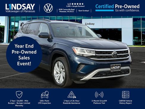 Certified 2022 Volkswagen Atlas SE w/ Panoramic Sunroof Package image 1