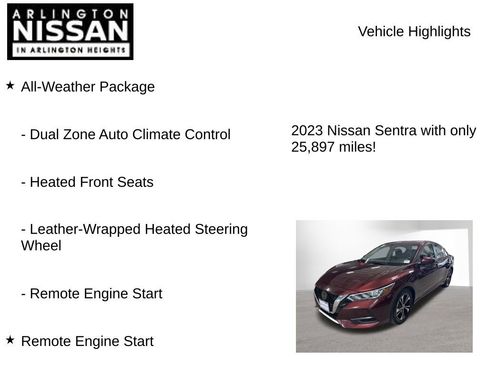 Certified 2023 Nissan Sentra SV w/ All-Weather Package image 7