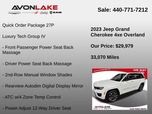 Used 2023 Jeep Grand Cherokee Overland w/ Advanced Protech Group III image 6