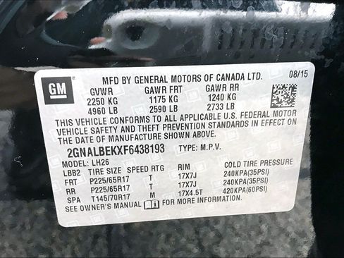 Used 2015 Chevrolet Equinox LT w/ Driver Convenience Package FWD image 32