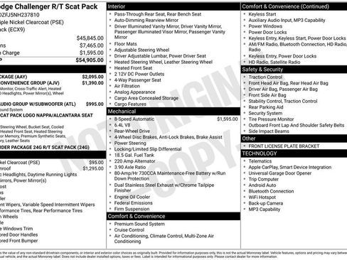 Used 2022 Dodge Challenger R/T Scat Pack w/ Plus Package RWD image 3