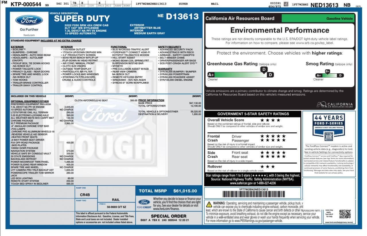Used 2022 Ford F250 XLT w/ XLT Premium Package AWD/4WD image 4