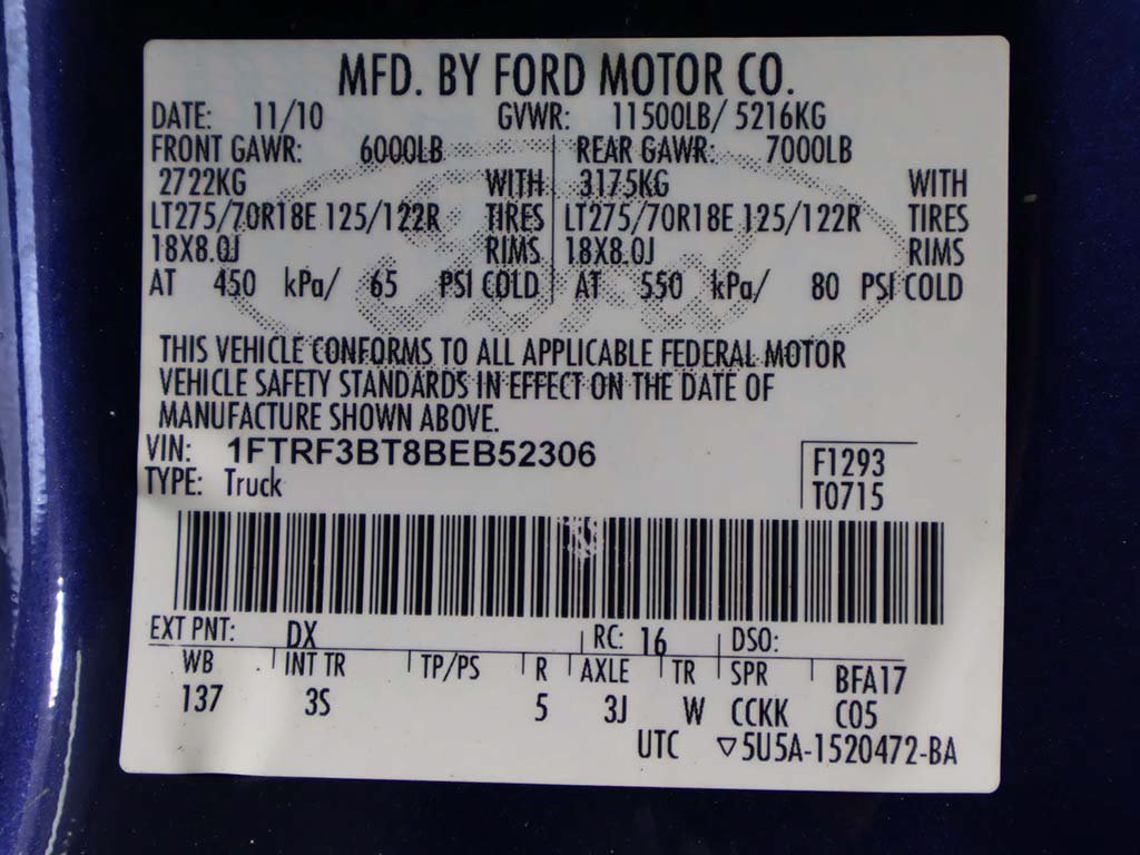 Used 2011 Ford F350 XLT w/ FX4 Off Road Pkg AWD/4WD image 27