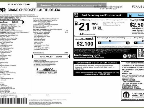 Used 2023 Jeep Grand Cherokee L Laredo image 4