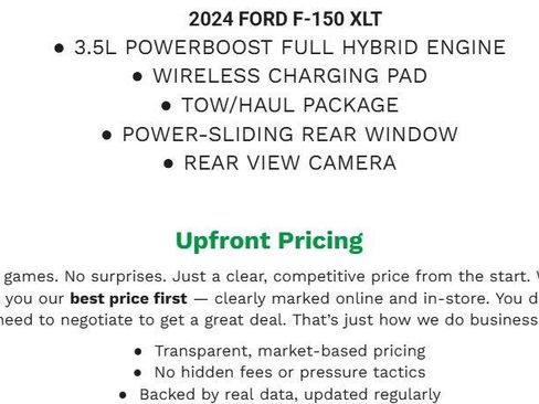 Used 2024 Ford F150 XLT w/ Equipment Group 302A MID AWD/4WD image 2