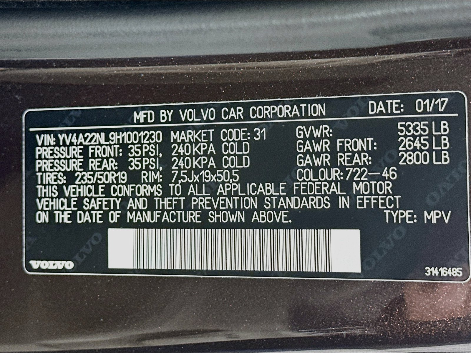 Used 2017 Volvo V90 T6 Cross Country AWD/4WD image 50