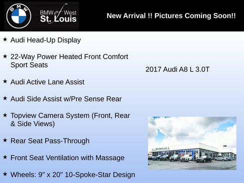 Used 2017 Audi A8 L 3.0T w/ Executive Package AWD/4WD image 4