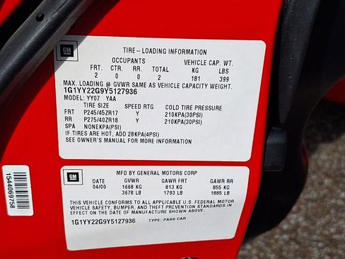 Used 2000 Chevrolet Corvette Coupe w/ Memory Pkg image 14