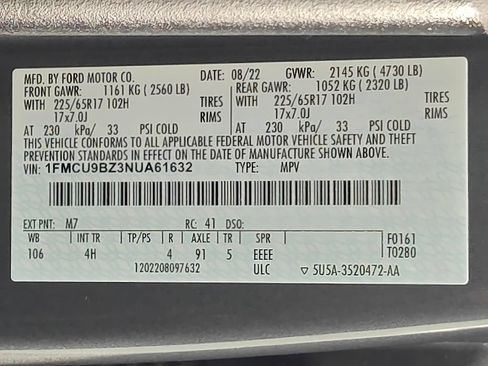 Used 2022 Ford Escape SE AWD/4WD image 52