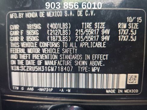 Used 2016 Honda HR-V LX image 7