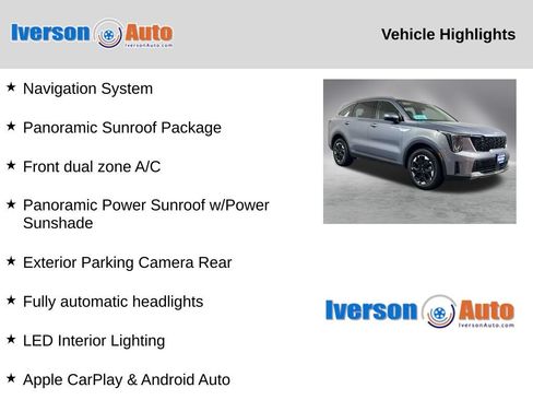Used 2024 Kia Sorento S w/ Panoramic Sunroof Package AWD/4WD image 2