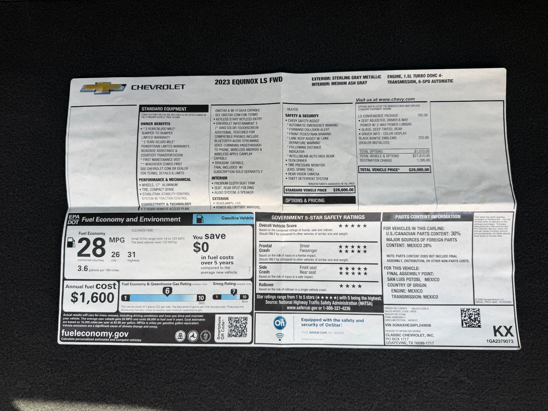 Used 2023 Chevrolet Equinox LS w/ LS Convenience Package FWD image 31