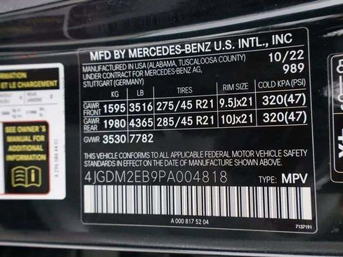 Used 2023 Mercedes-Benz EQS 450+ 4MATIC SUV w/ Exclusive Trim Package image 24