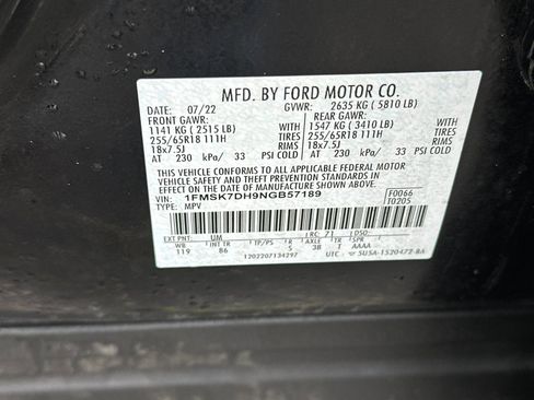 Certified 2022 Ford Explorer XLT image 30