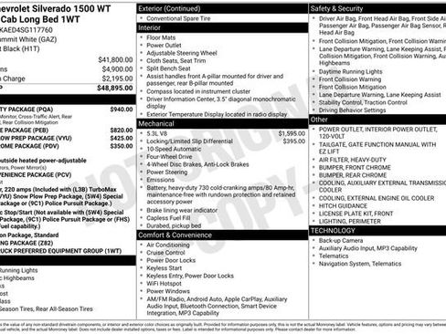 Certified 2025 Chevrolet Silverado 1500 W/T w/ WT Safety Package image 31