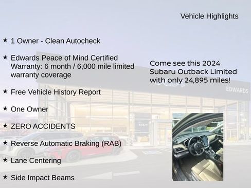 Used 2024 Subaru Outback Limited AWD/4WD image 7