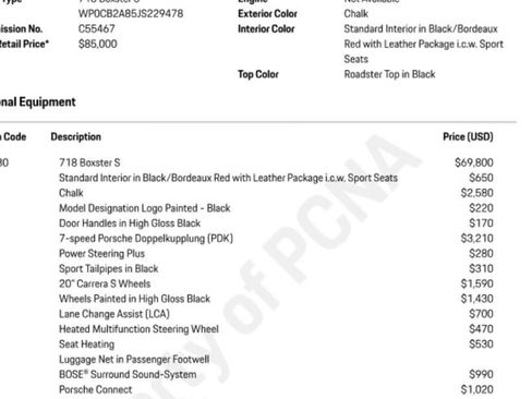 Used 2018 Porsche 718 Boxster S image 2