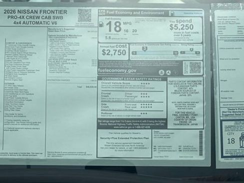 New 2026 Nissan Frontier PRO-4X image 11