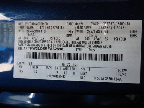 Used 2024 Ford F150 XLT w/ Mobile Office Package AWD/4WD image 24