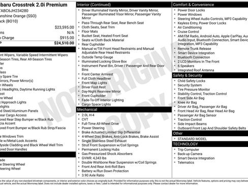 Used 2018 Subaru Crosstrek 2.0i Premium image 7