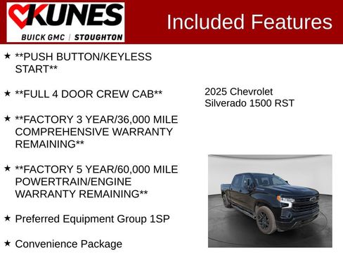 Used 2025 Chevrolet Silverado 1500 RST w/ Protection Package AWD/4WD image 3