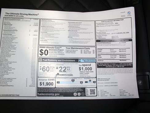 New 2026 BMW X5 xDrive50e w/ M Sport Package AWD/4WD image 20