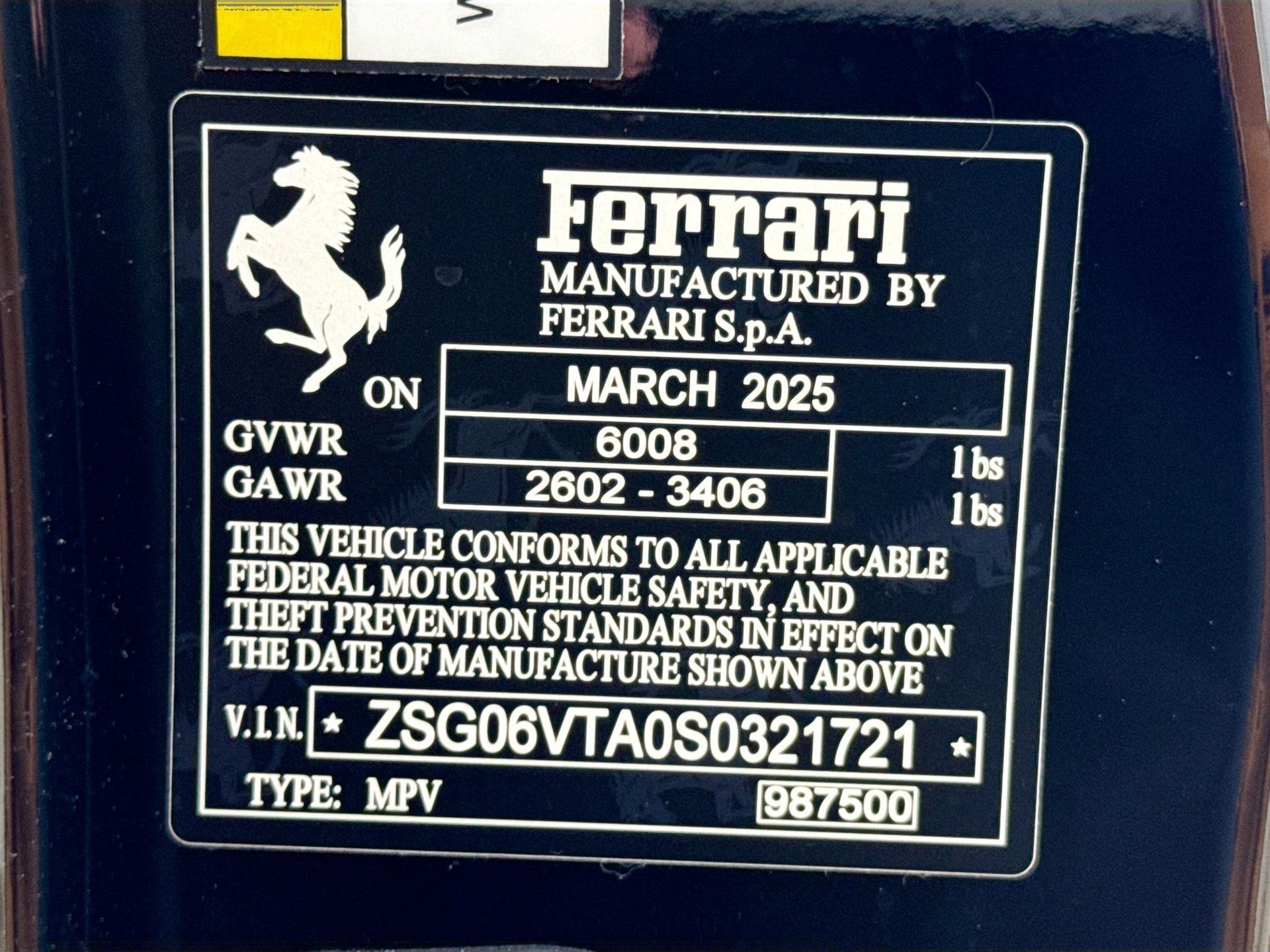 Certified 2025 Ferrari Purosangue AWD/4WD image 28